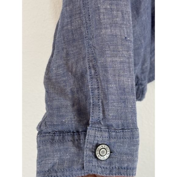 Jones New York 100%Linen Lightweight Jacket Blue Size 2X Costall - Picture 7 of 16